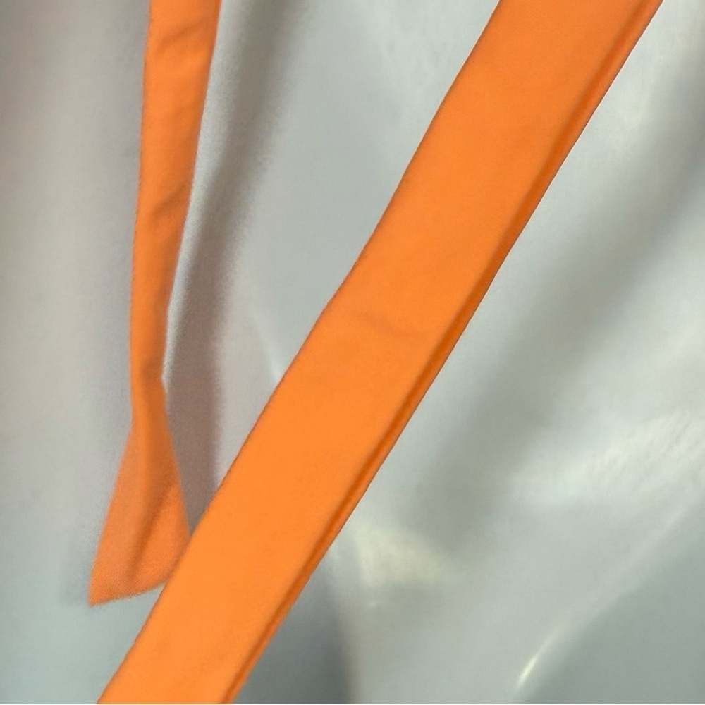 Salt + Cove Bikini Top Juniors Size XL Orange Ruffle Swim Tie Back NWT - Picture 4 of 8